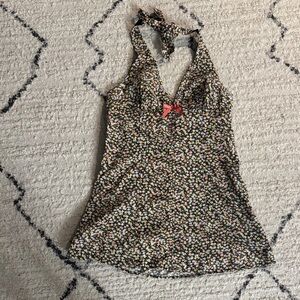 Urban Outfitters Black Multi-color Floral Mini Dress